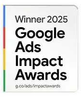 2025 Google Ads Impact Award Winner