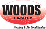 Woods Family Heating & Air Conditioning Logo