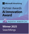 Microsoft Advertising <br>Ai Innovation Award Badge