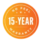 15-year no-peel <br>warranty