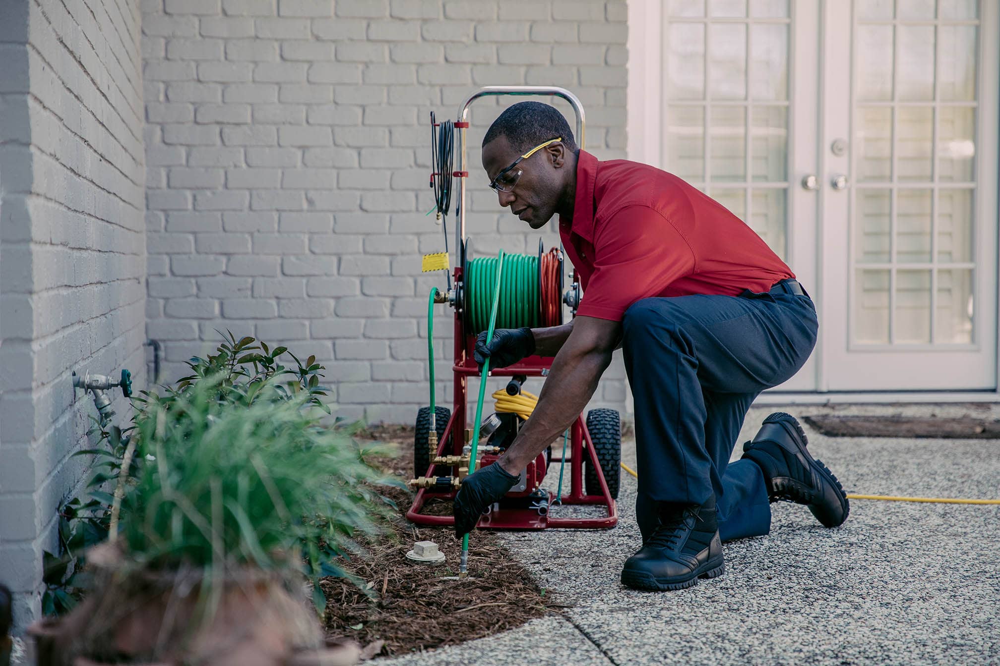 Drain Cleaning with HydroScrub® Technology