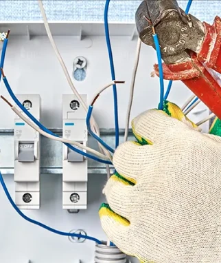Electrician arriving for residential service