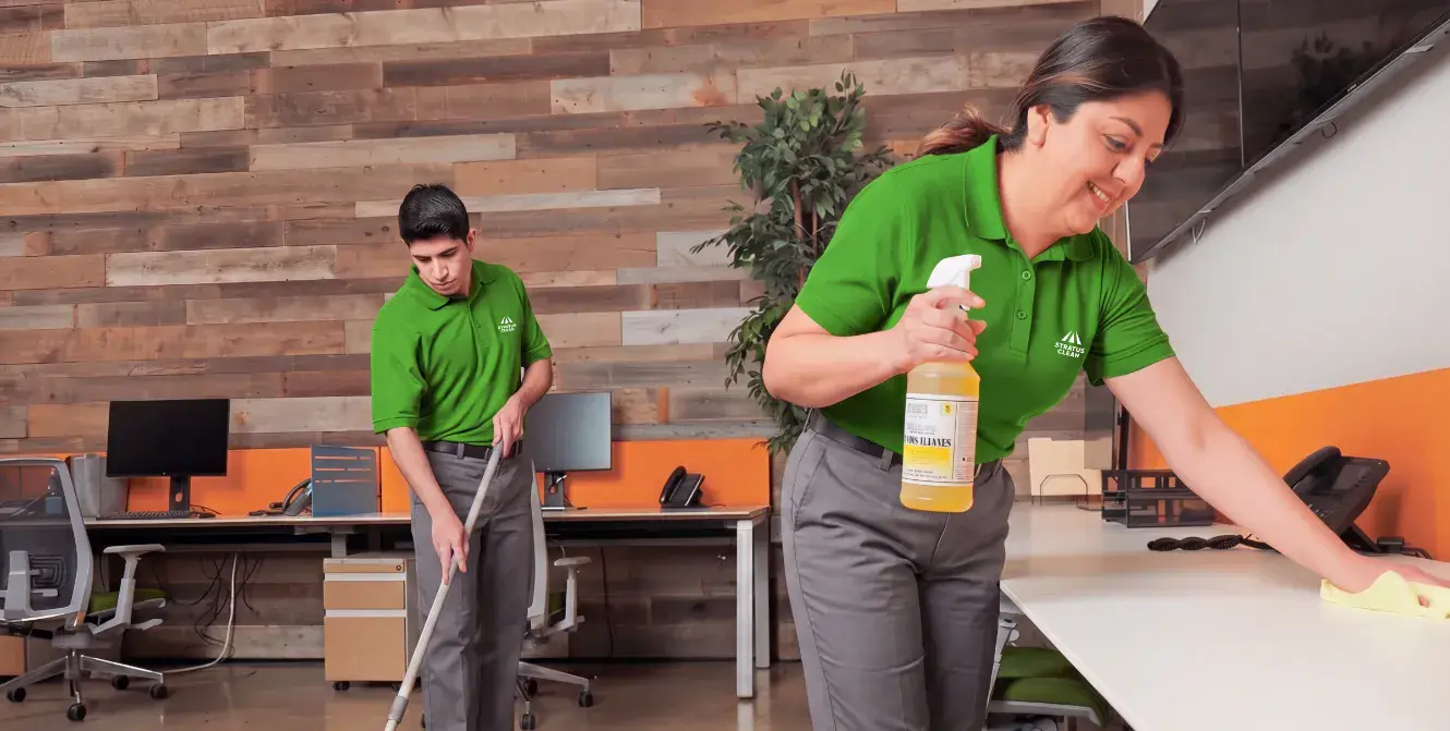 Shaping healthier days at work. cleaning by Stratus Clean