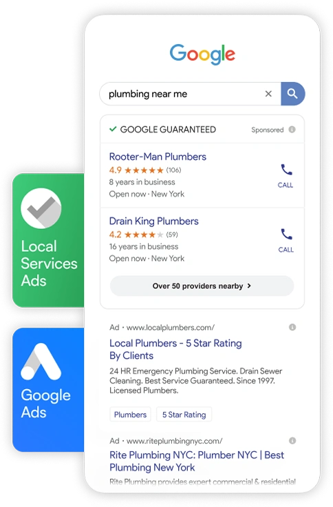Local services ads, Google ads