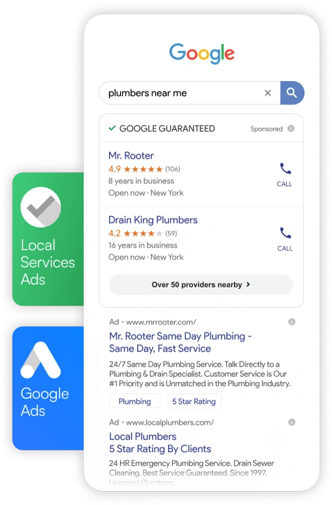 Local services ads, Google ads