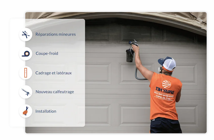Spray-Net Garage Door Benefits
