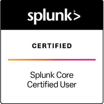 Splunk Core Certified User Badge